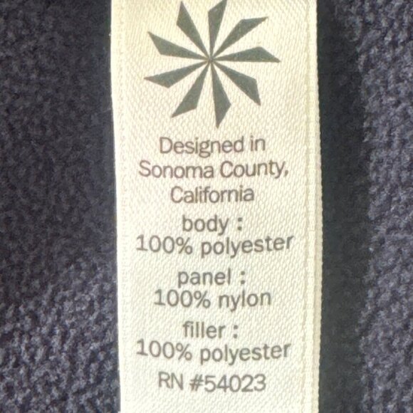 ATHLETA Vortex Quilted Half Zip Fleece Pullover #138481 Blue Sz M EUC - Picture 3 of 4